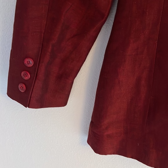 Liz Claiborne linen standing collar jacket - Picture 5 of 10